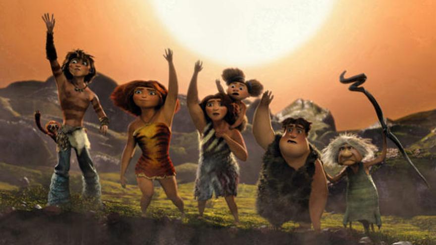 Los protagonistas de Los Croods