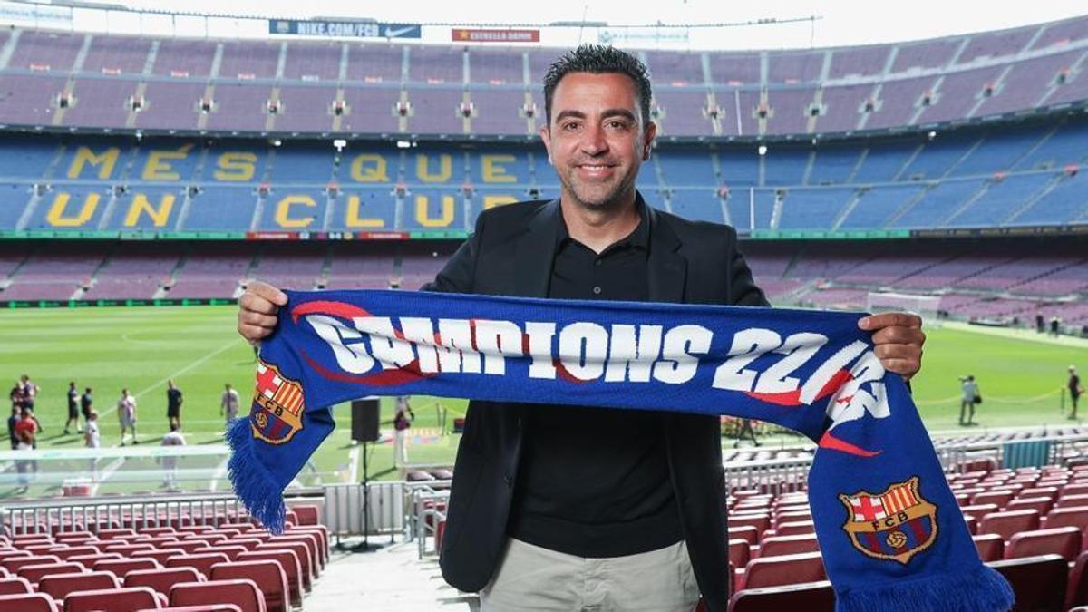 Xavi, entrenador del Barcelona.