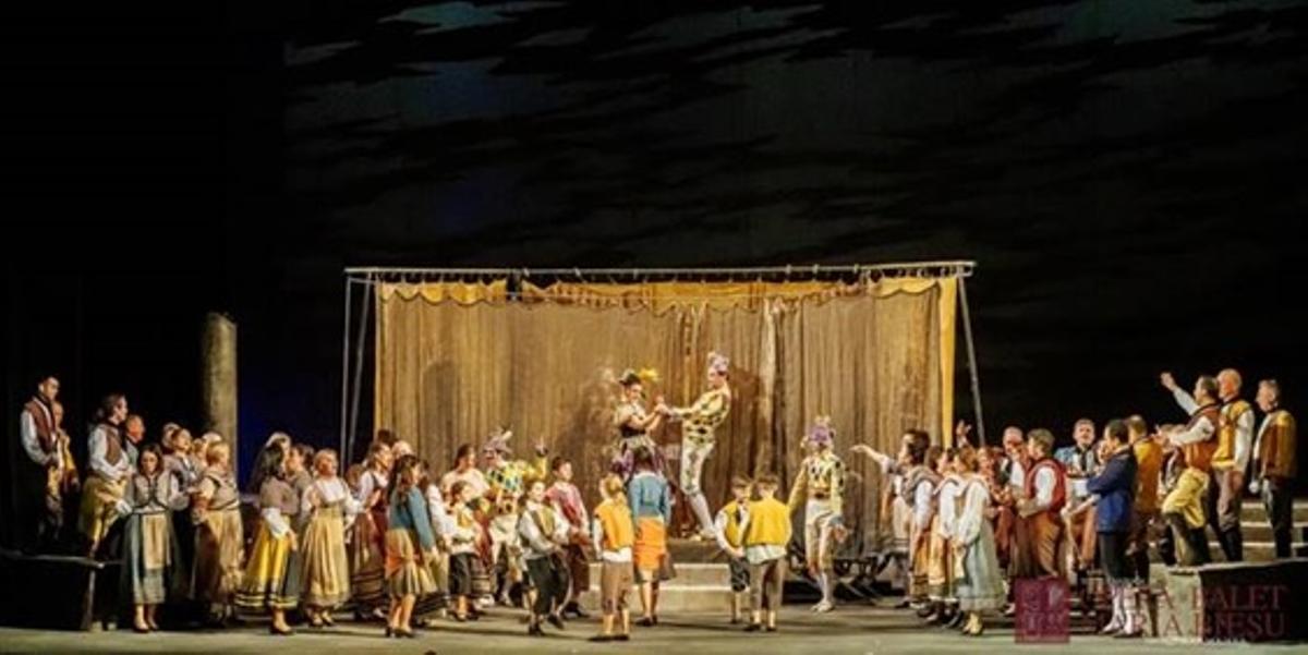 Un instante de «Pagliacci (Los Payasos)», de Ruggero Leoncavallo.