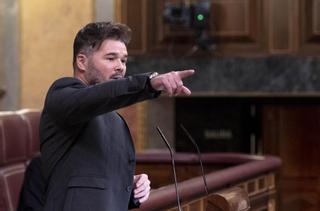 Rufián al PSOE: "La soberbia es mala consejera. Midan bien sus fuerzas"