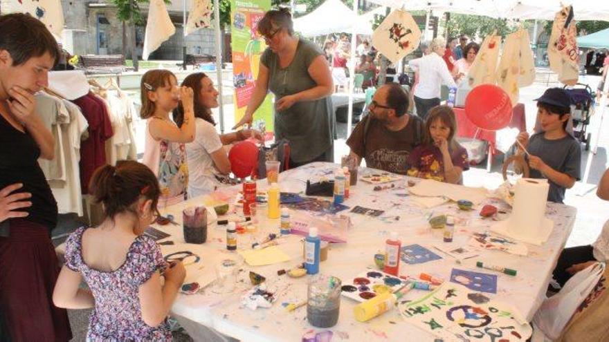 Un moment de la primera edició de la Mostra d&#039;Economia Social i Solidària