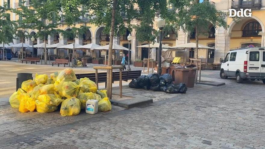 Vídeo | Girona veu "insuficients" els serveis mínims de neteja decretats per la Generalitat