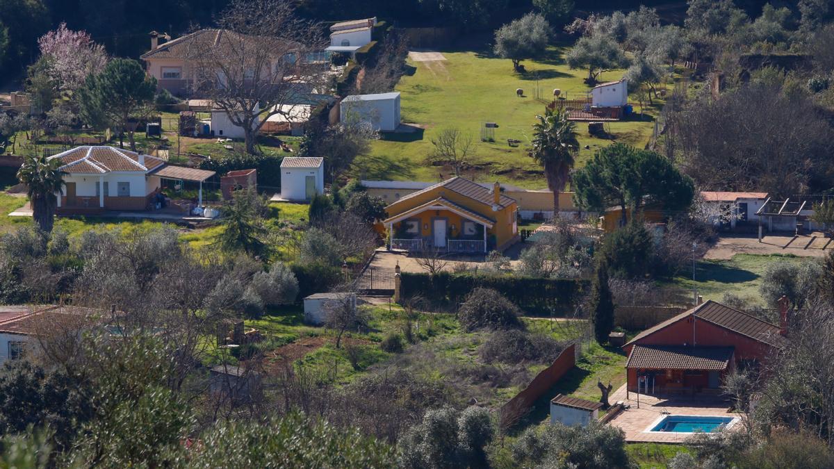 Viviendas de El Jardinito, parcelación de la zona de Trassierra.