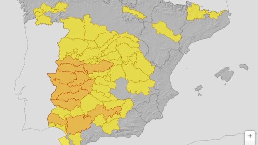 Activada la alerta en Extremadura por temperatura superiores a 42 grados