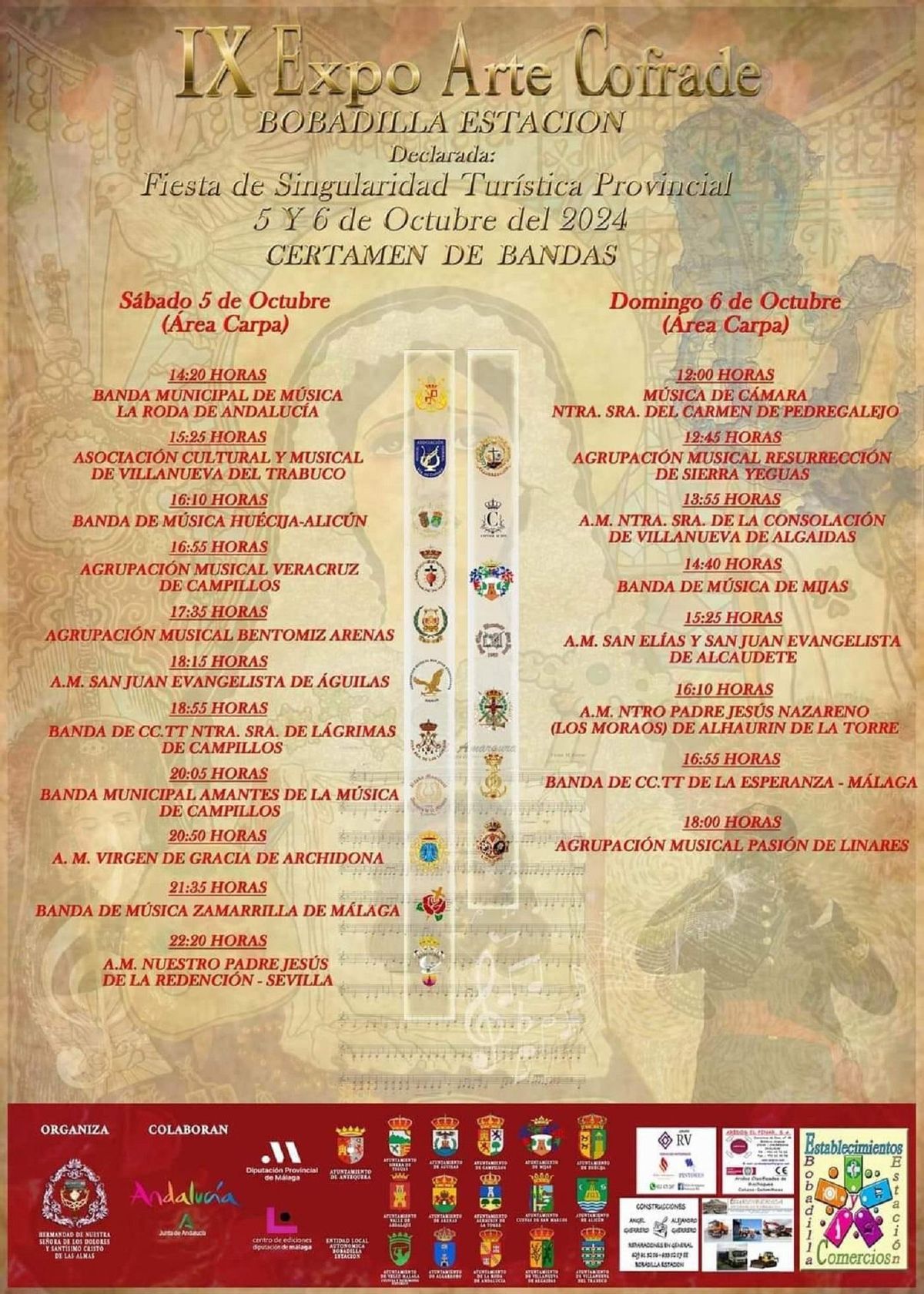 Certamen de Bandas de la IX Expo Cofrade de Bobadilla Estación.