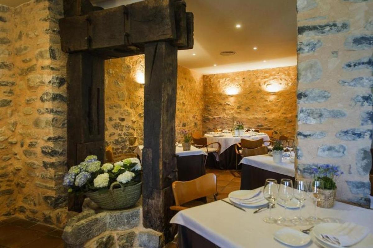 Interior del hotel rural de Abizanda
