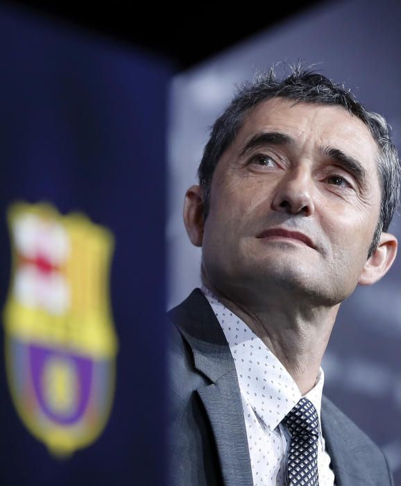 Valverde arriba a Barcelona