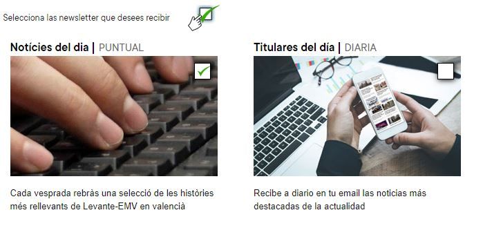 Newsletter &#039;Notícies del dia&#039;.