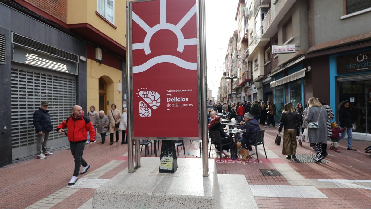 La calle Delicias de Zaragoza se convierte en un paseo comercial