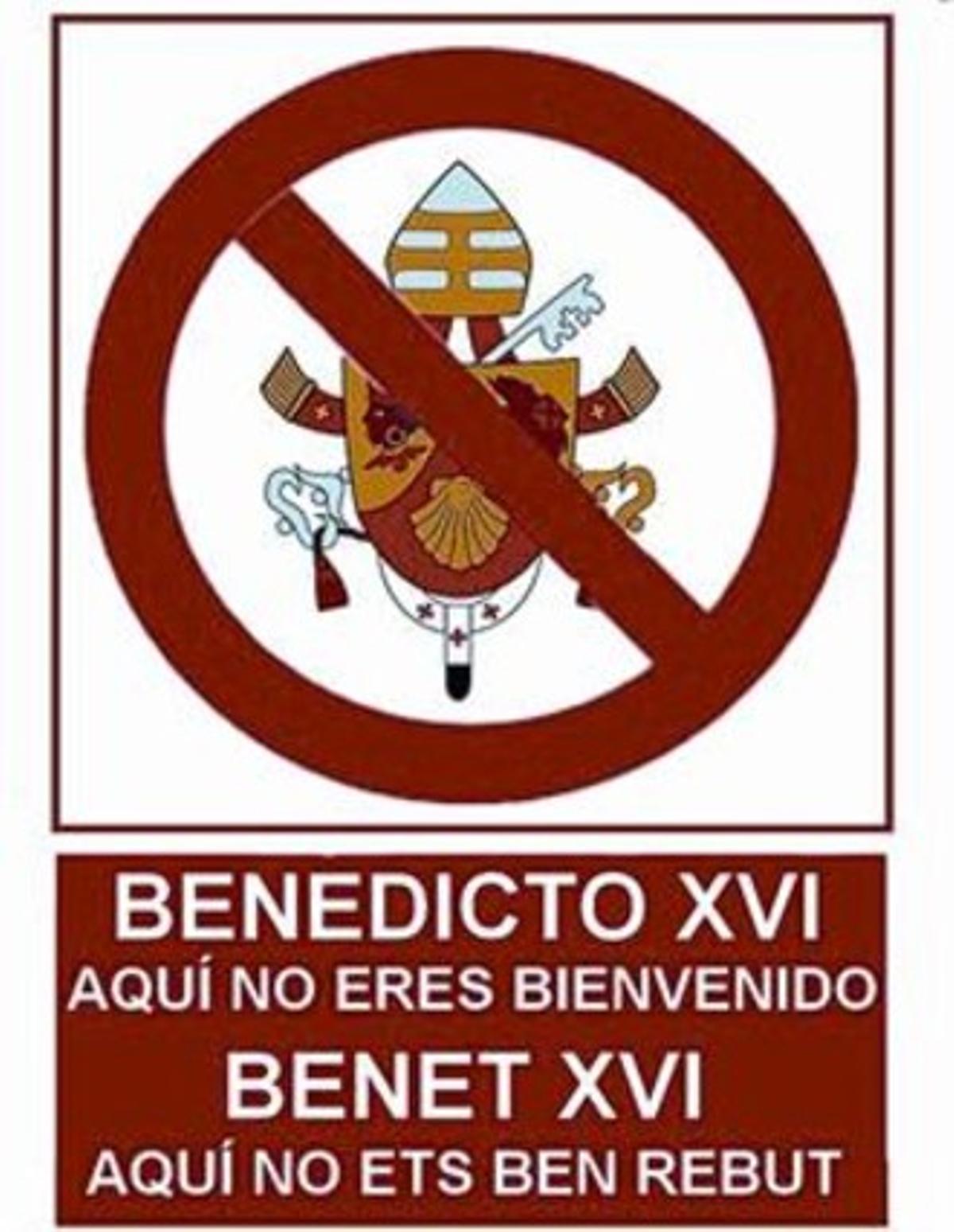 Cartell difós pels detractors. Cartell difós pels detractors.