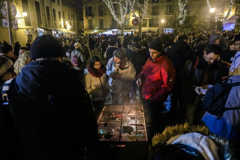 Palma feiert Sant Sebastià trotz Regen, Wind und Kälte