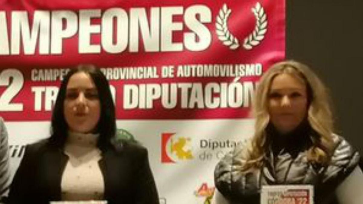 Elena Calero, vencedora en la clasificación de copilotos.