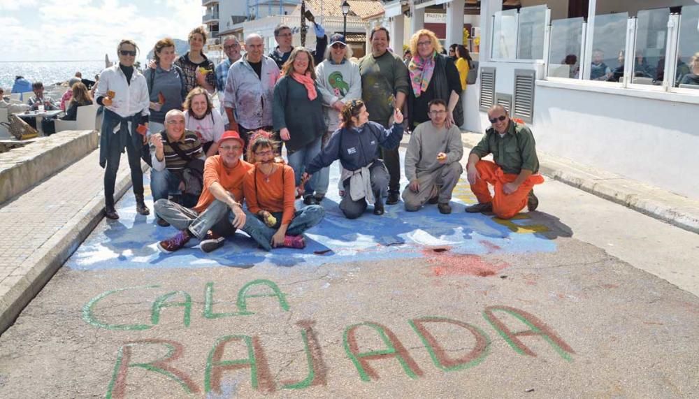 Mural en Cala Rajada