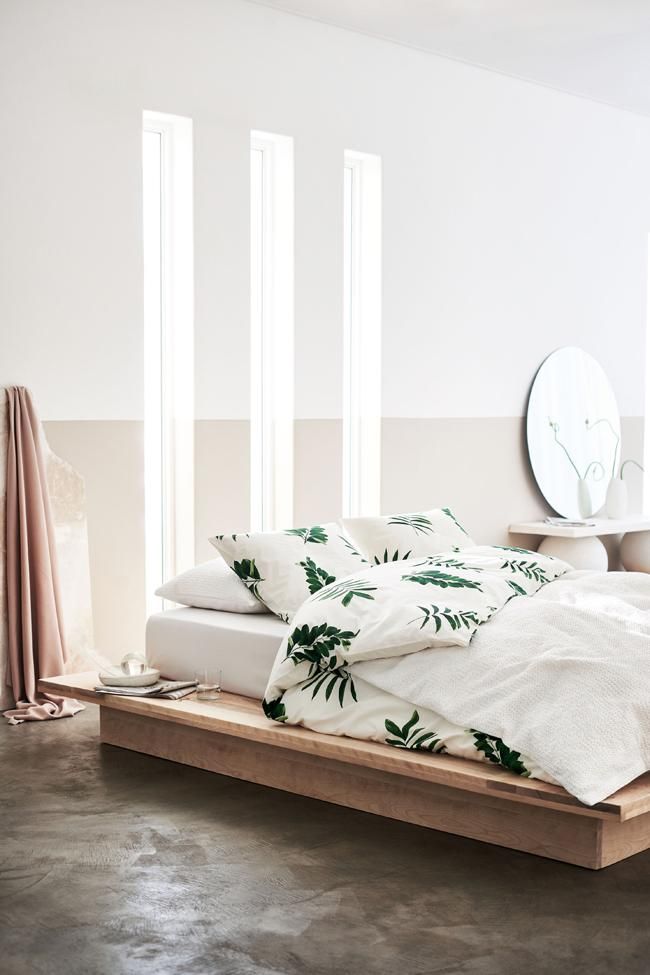 Decoración en rebajas: funda nórdica vegetal