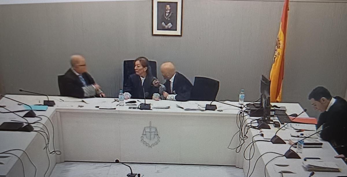 Tribunal que juzga al empresario Javier López Madrid y al excomisario José Manuel Villarejo en la Audiencia Nacional