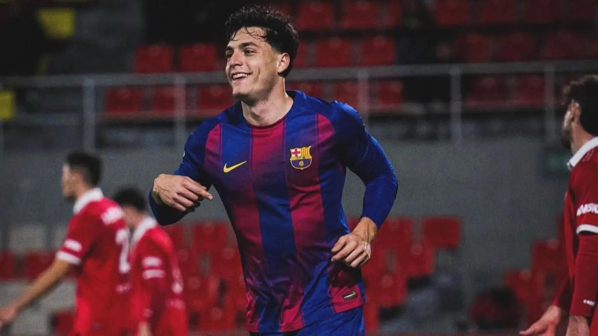 Joaquín Delgado, con el Barça