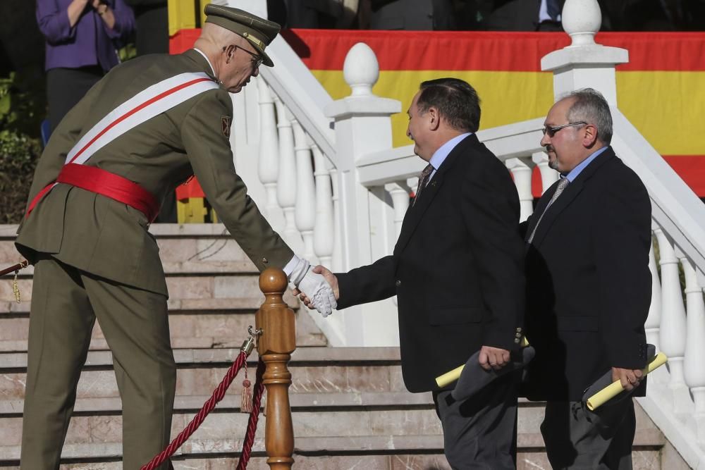 Parada militar del acto de celebración de la Inmaculada