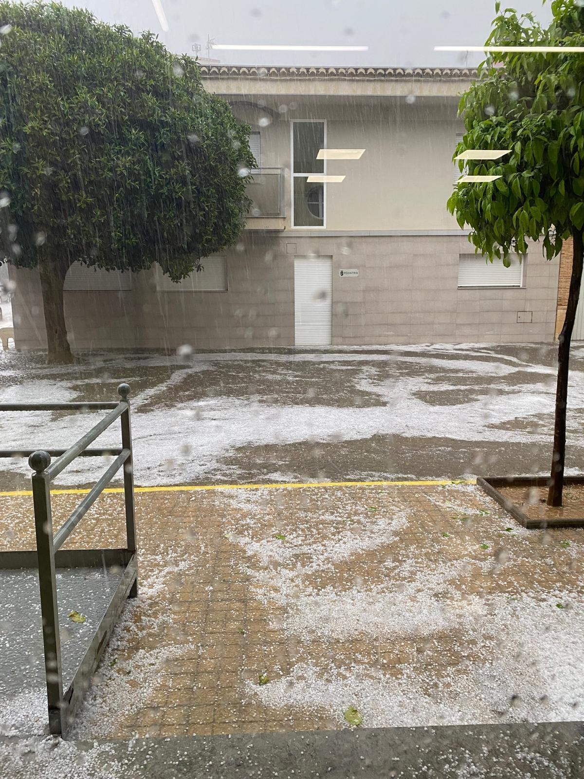 Tormenta de granizo en Real.