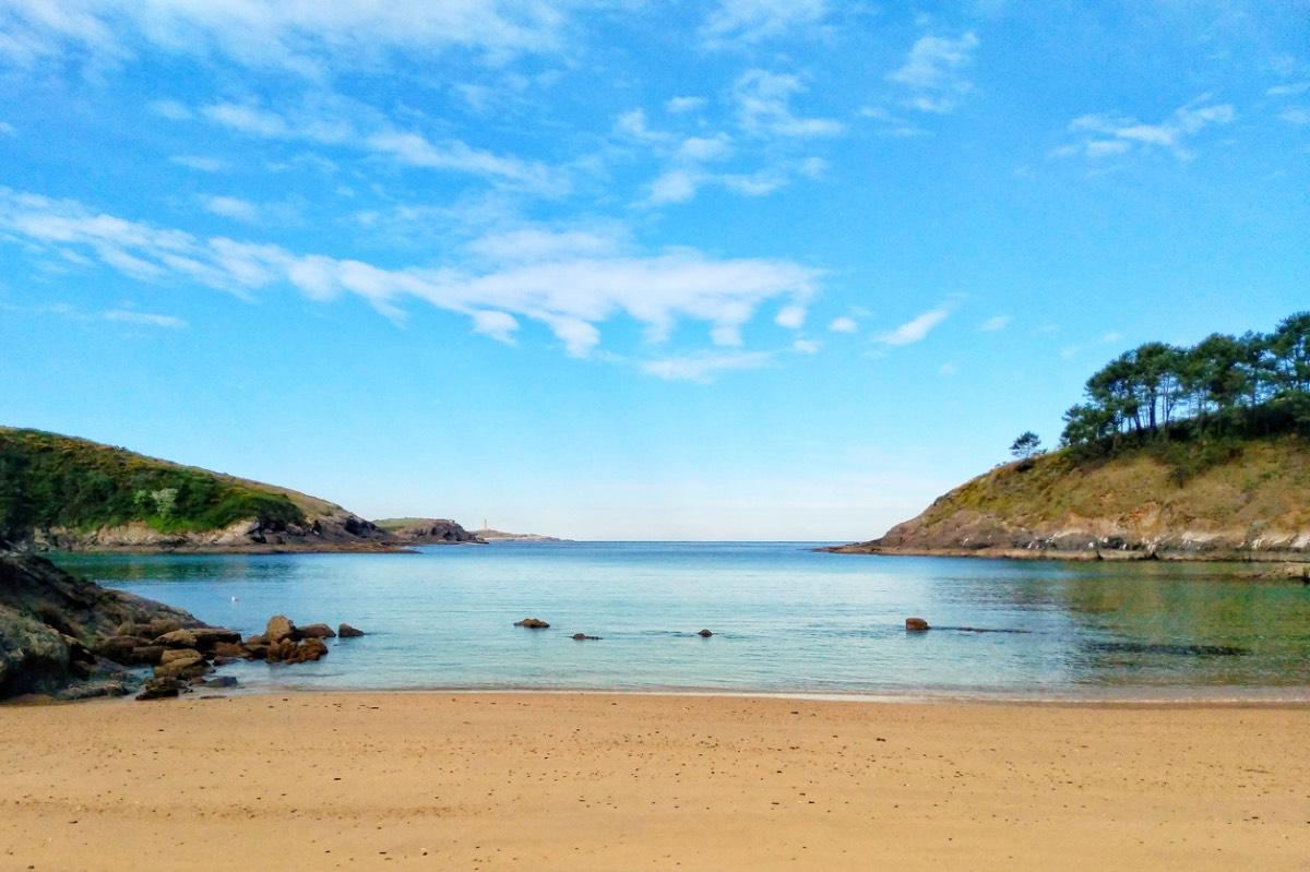 Playa de Mera en Oleiros, A Coruña