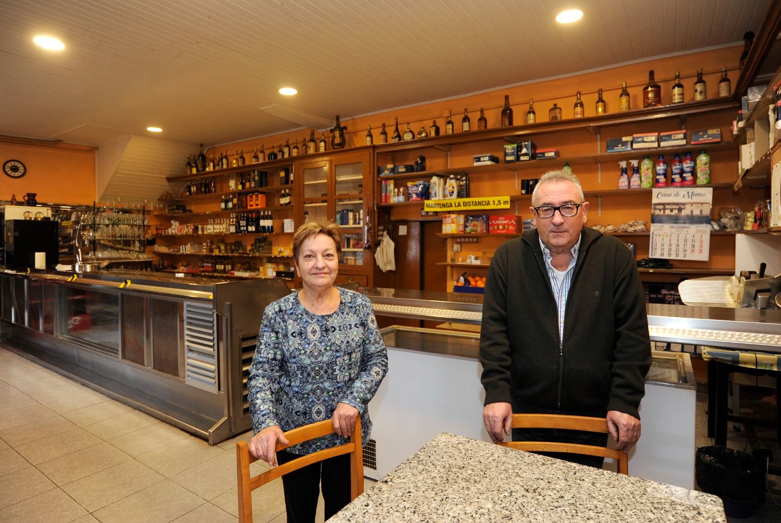 María del Carmen Ansede y Manuel Diéguez, en la Casa do Manco.