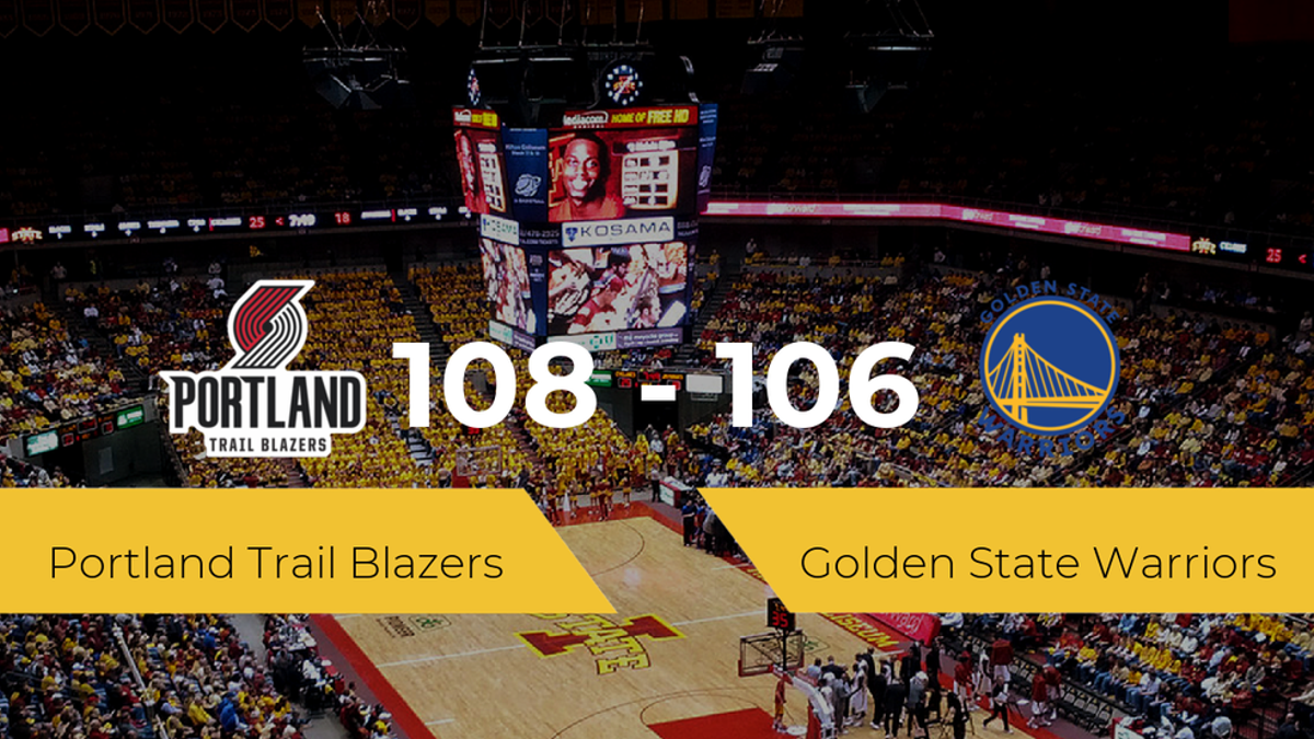 Portland Trail Blazers se lleva la victoria frente a Golden State Warriors por 108-106