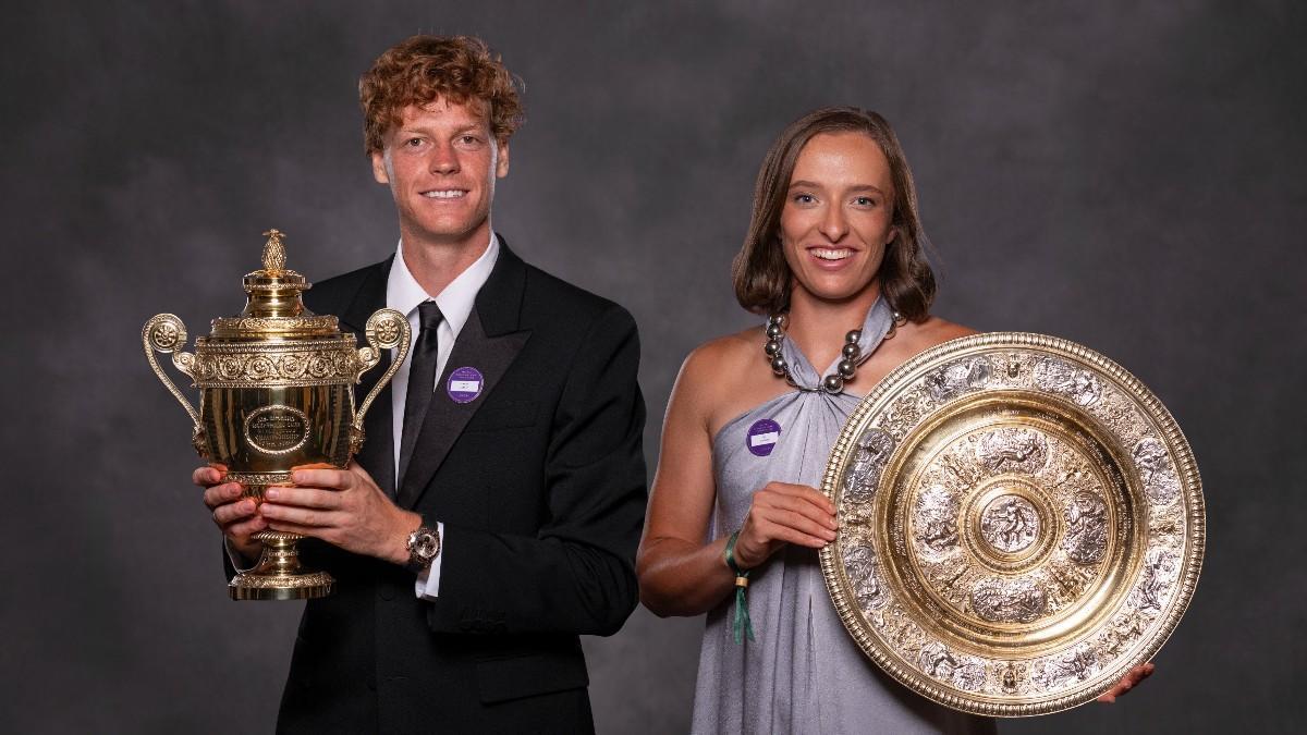 Jannik Sinner e Iga Swiatek, campeones de Wimbledon 2025
