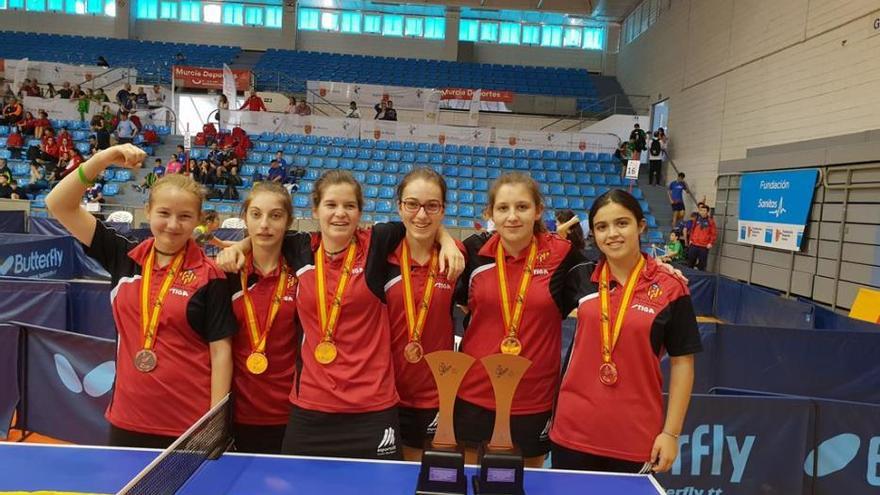 Cuatro medallas para Balears en el Nacional escolar de tenis de mesa