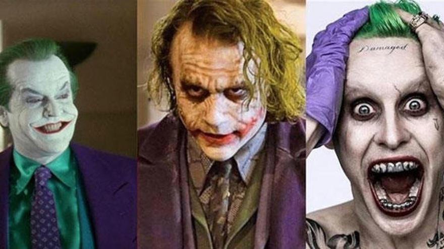 Jack Nicholson, Heath Ledger y Jared Leto.