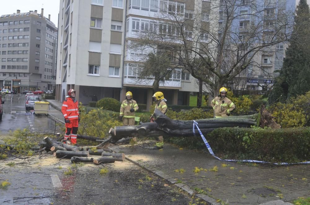 Las imágenes del temporal en A Coruña este sábado