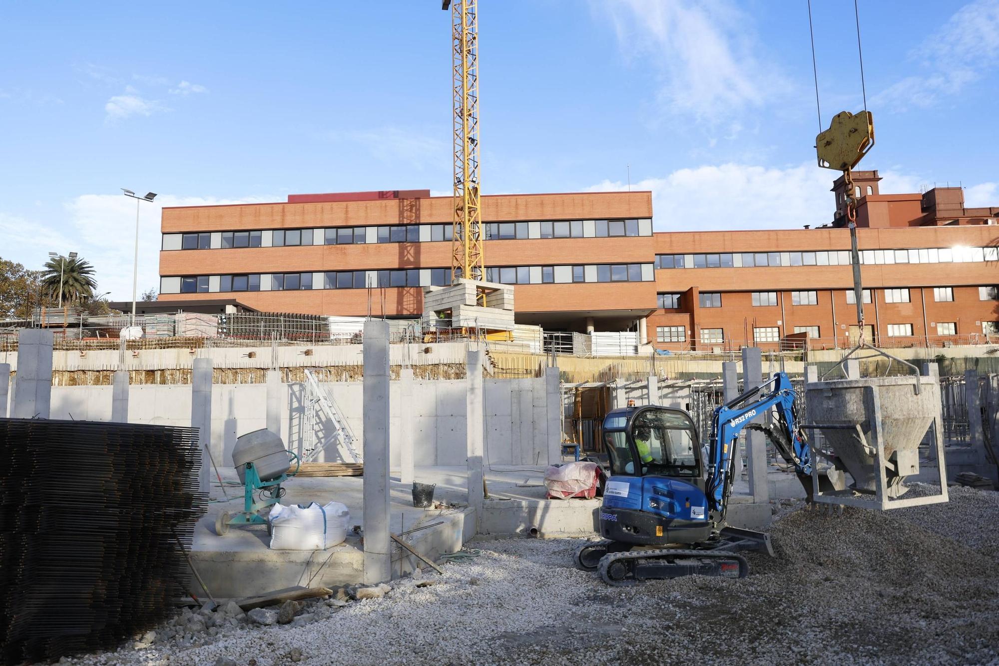 El avance de la amplación del Hospital de Jove, en imágenes