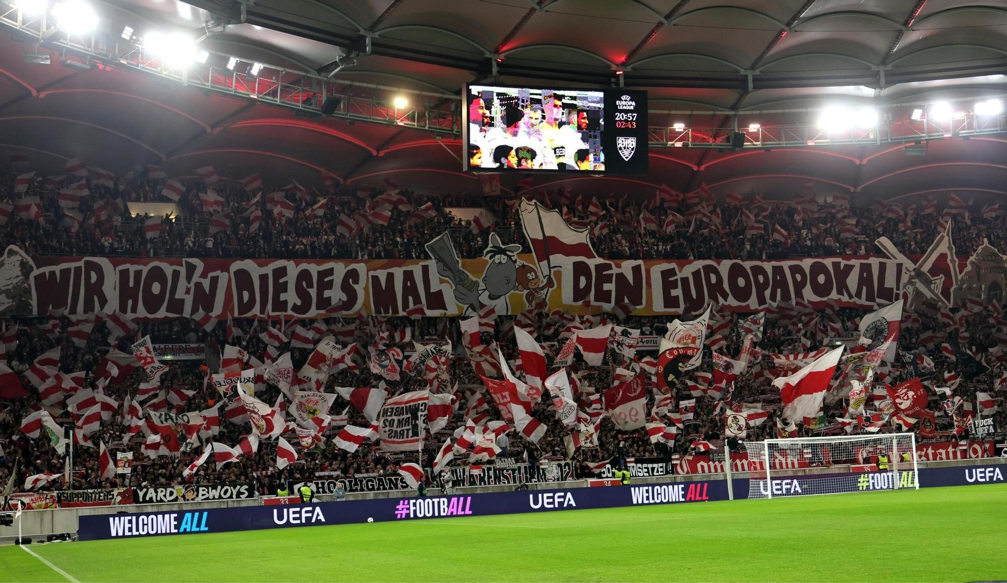 Las imágenes del debut del Celta en Europa League, frente al Stuttgart