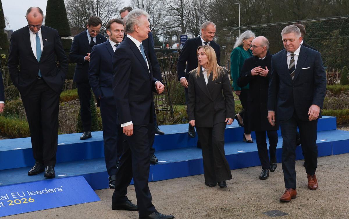 Dirigentes europeos, antes de la cumbre informal sobre competitividad industrial.