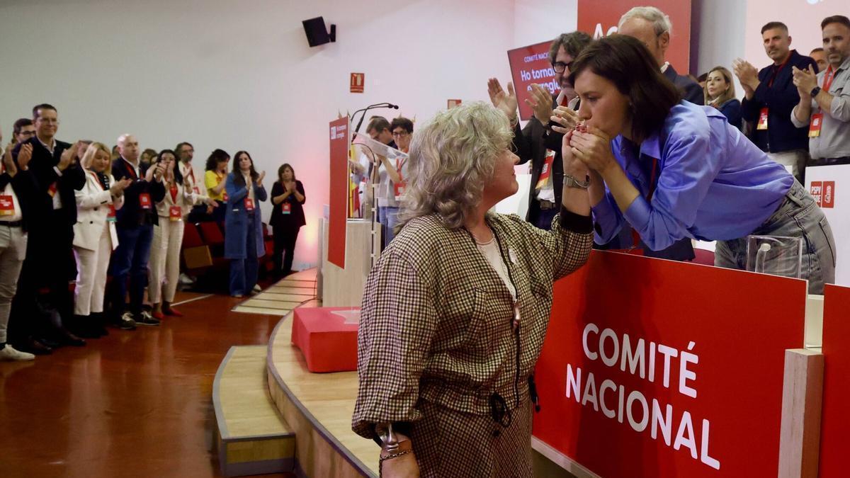 Valencia. Congreso nacional del PSPV PSOE Diana Morant, Ximo Puig, Arcadi España, Pilar Bernabé, Leire Pajín, VLC