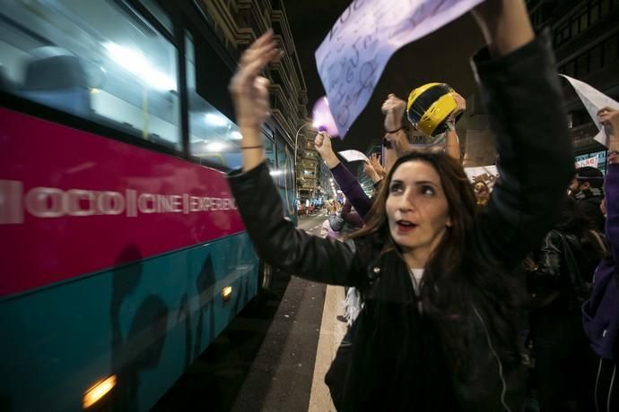 08.03.19. Las Palmas de Gran Canaria. Manifestación Día de la Mujer 8M. Foto Quique Curbelo