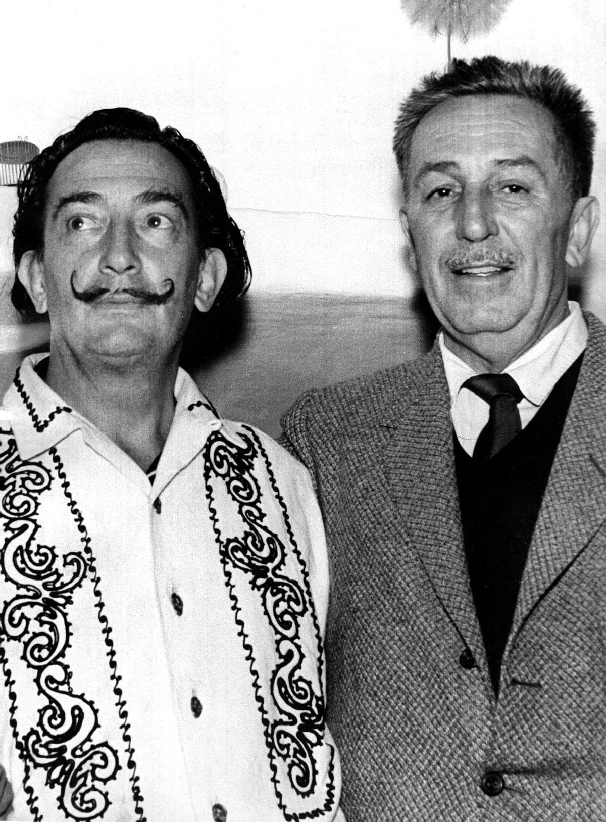 Salvador Dalí i Walt Disney.