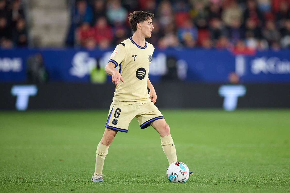 Gavi, en el Osasuna-Barça.