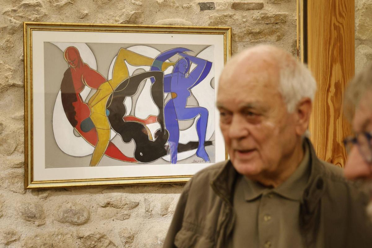 Les imatges de la inauguració de l'exposició "Nocturn-Diürn" a la galeria Mosaic Art de Girona