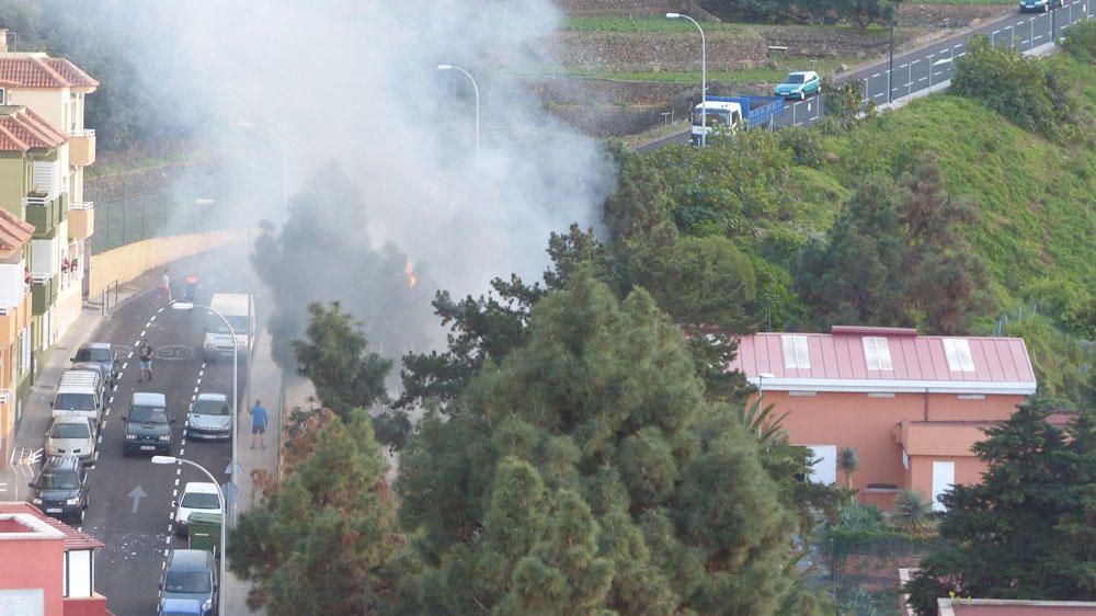 Explosión de una bombona de propano en Los Realejo