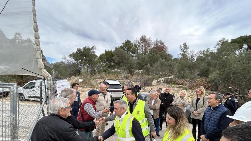 La visita del conseller Barrachina impulsa la recta final del nuevo pozo de Rotes, clave para el riego y el agua potable en La Nucia