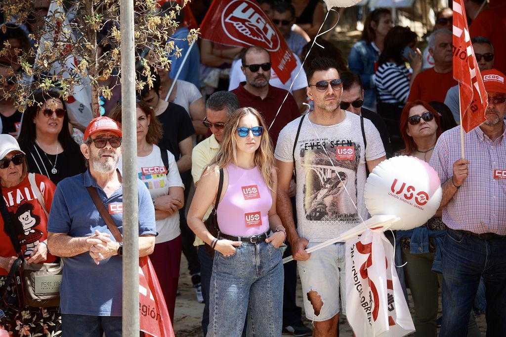 Todas las imágenes de la manifestación del 1 de Mayo en Murcia