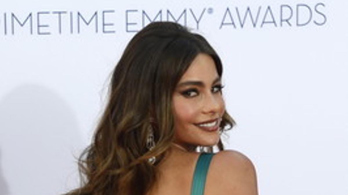 Vergara, en el 'photocall' de los premios Emmy.