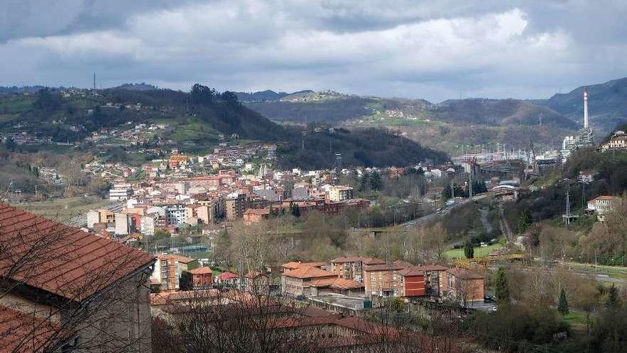 Una vista de Langreo.