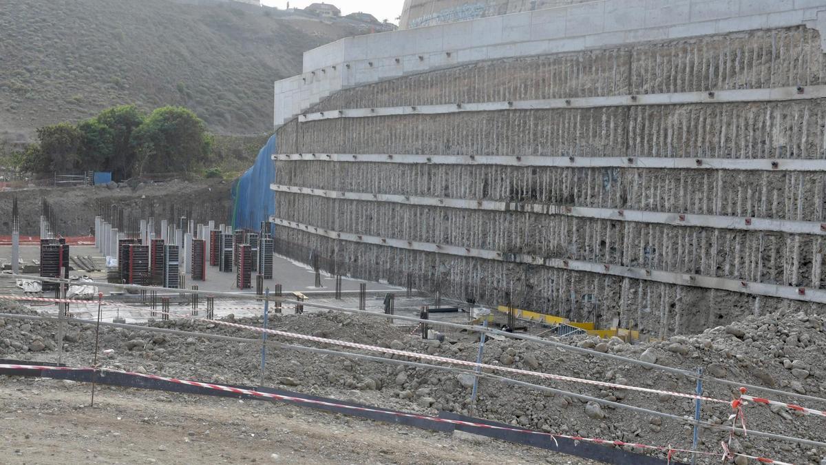 Estado de las obras de las 152 viviendas de Doctor Chiscano a principios de año.