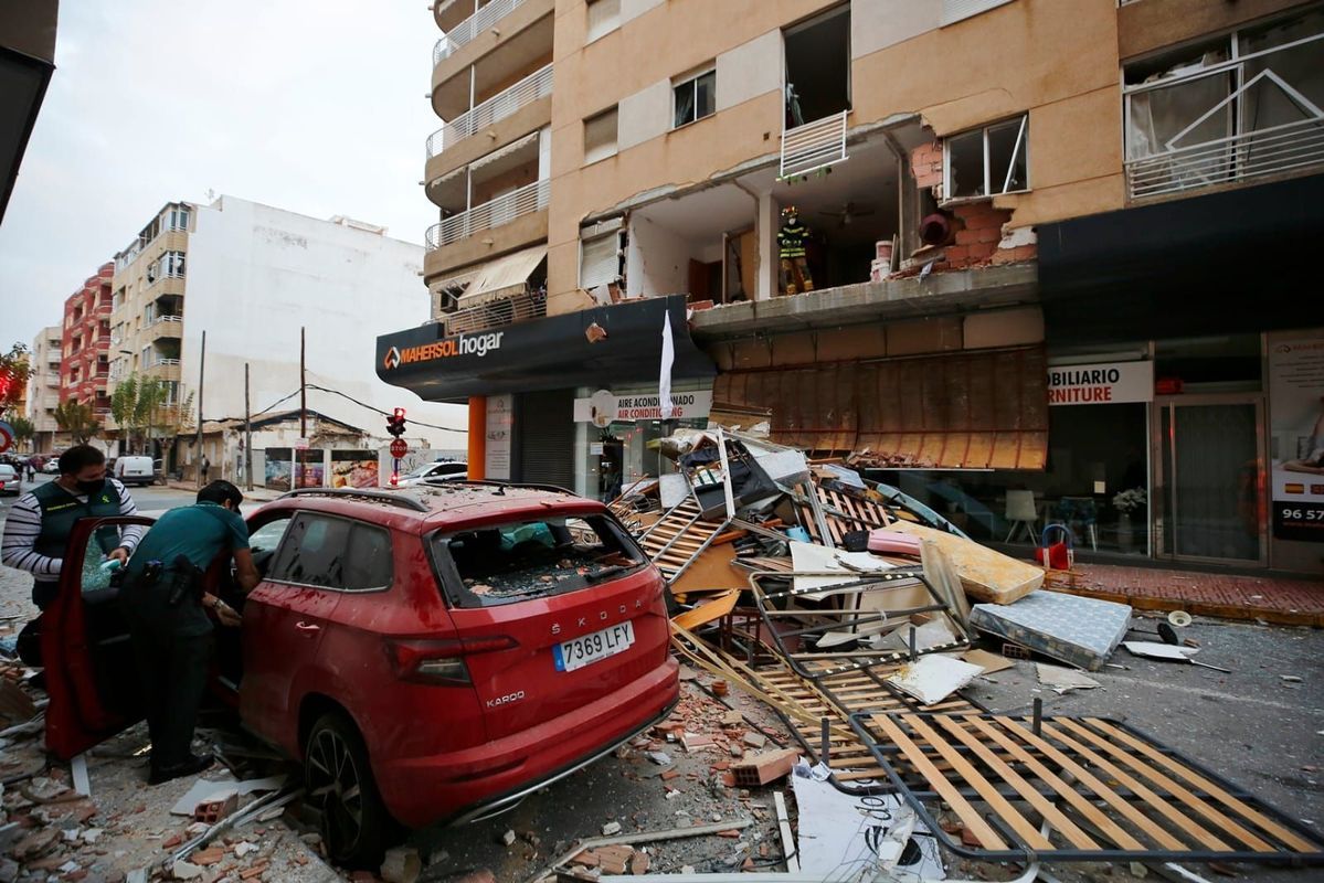 Explosión de gas en un edificio de Torrevieja