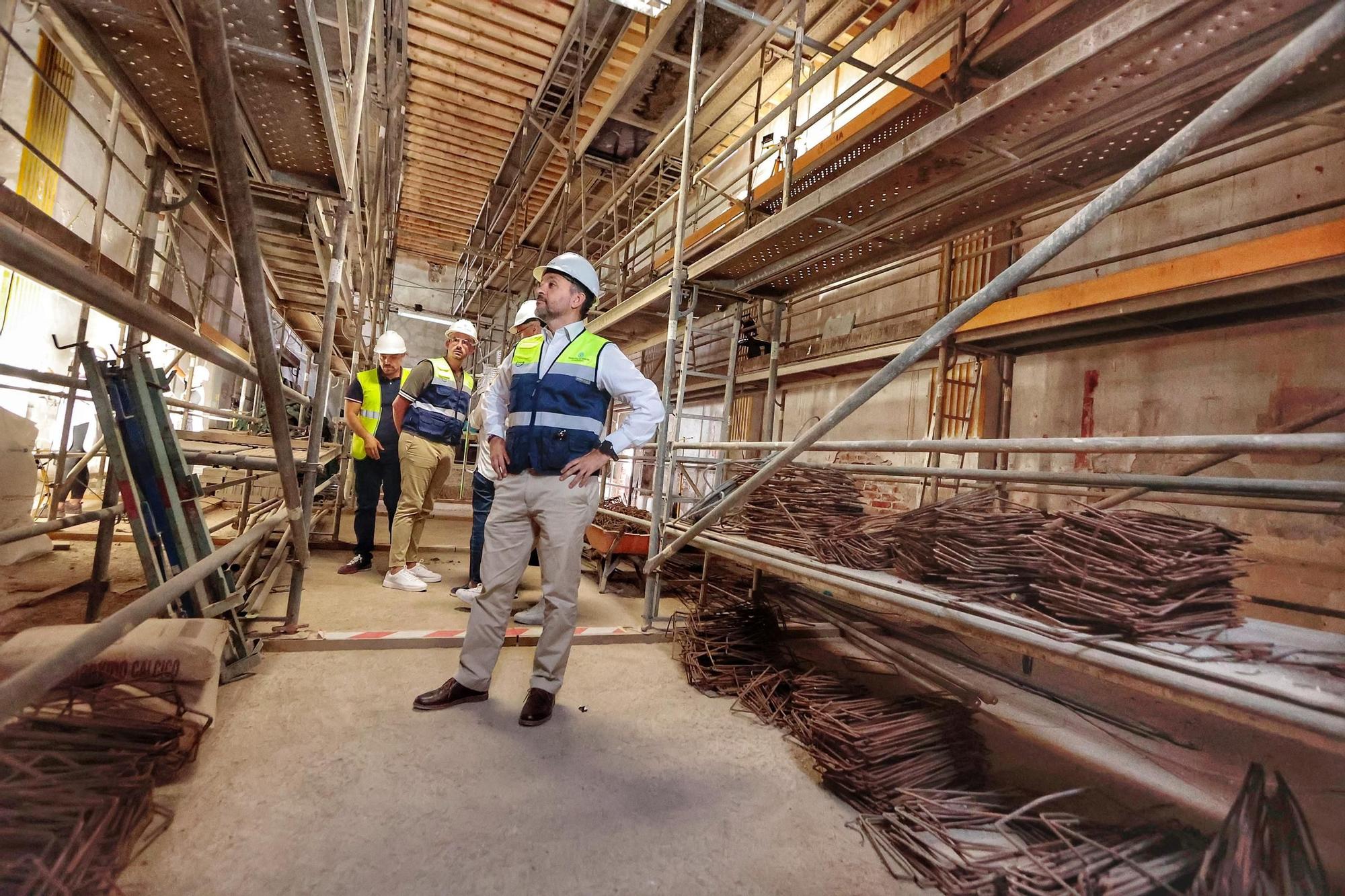 FOTOS: Visita a la obra de rehabilitación del Templo Masónico