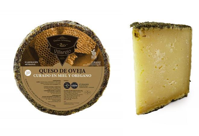 Queso manchego de oveja artesano curado en miel y orégano Villarejo