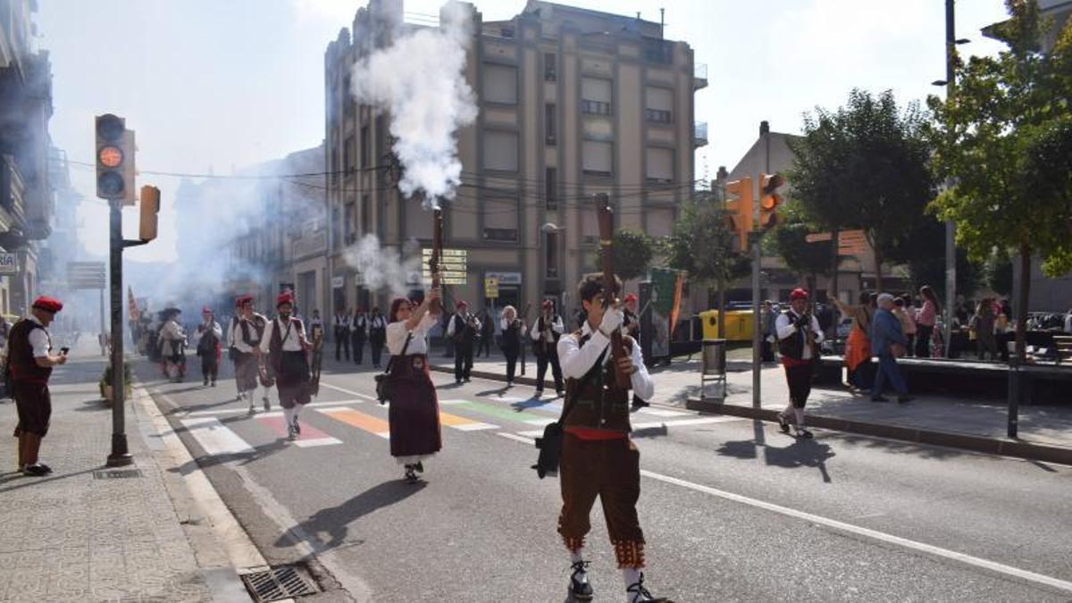 Trabucaires a Súria, en una trobada de l'any passat