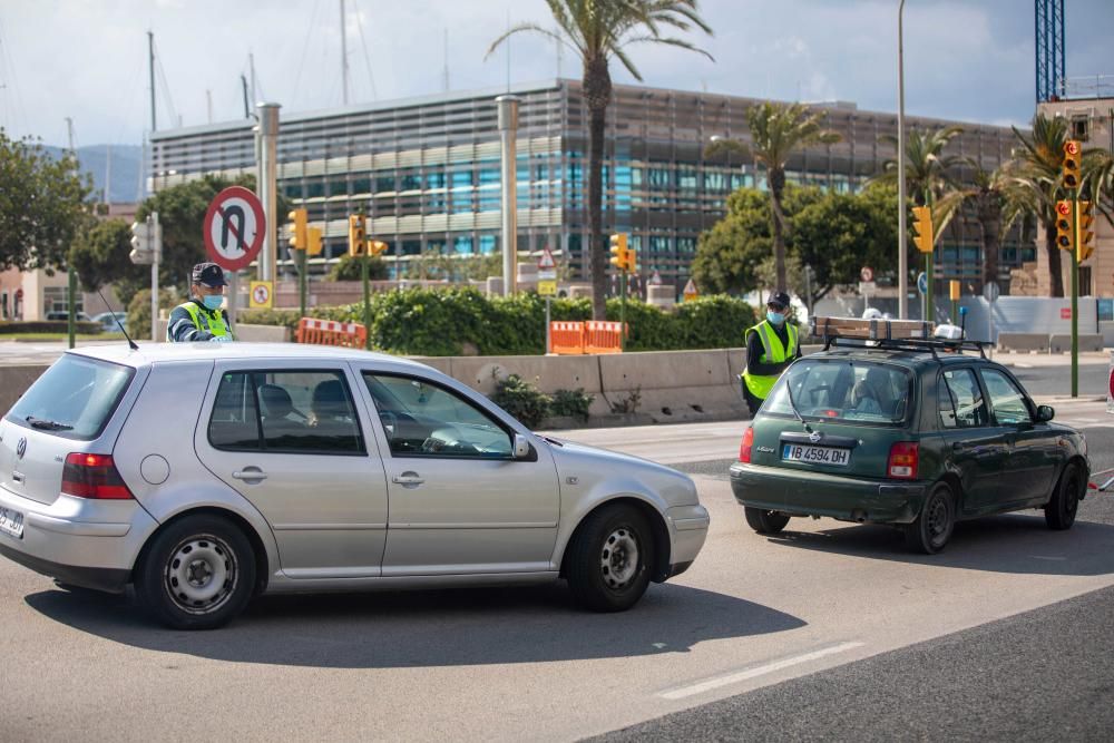 Controles en las carreteras de Mallorca