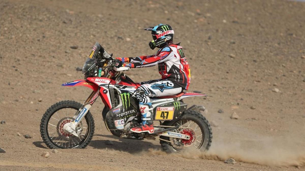 Kevin Benavides es el nuevo líder en motos del Dakar 2018