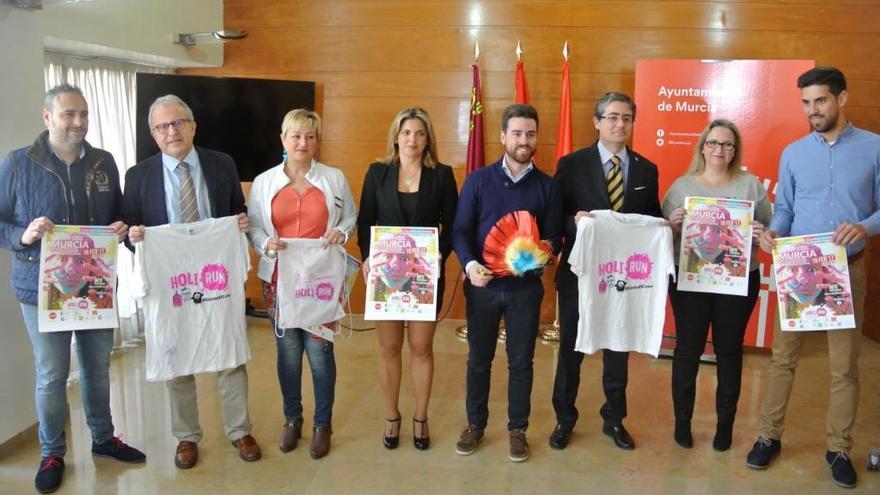 Presentación de la 'Holi Run'.
